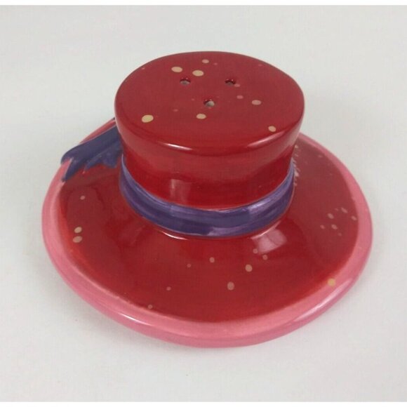 Vintage CIC Ladies In Red The Red Hat Society Salt & Pepper Shakers - Picture 10 of 13